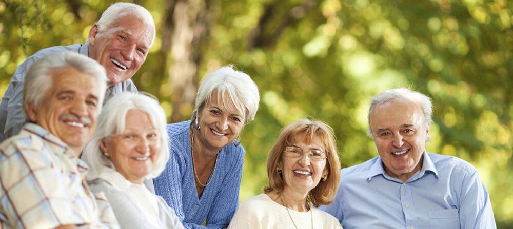 Group of happy seniors